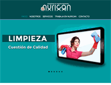 Tablet Screenshot of limpiezasnurican.com